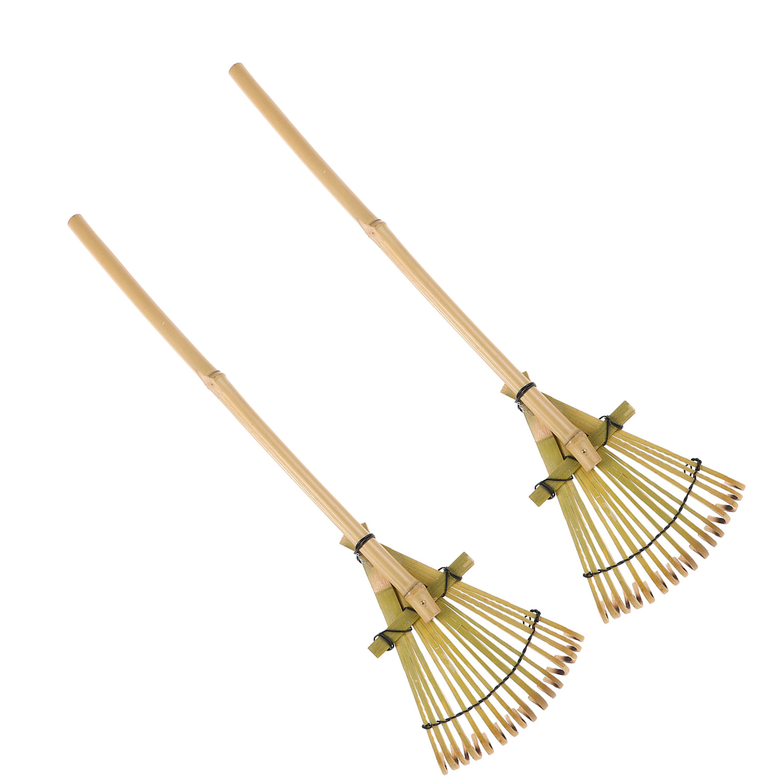 Gardening Hand Tools Japanese - 2 unidades de rastrillo de bambú
