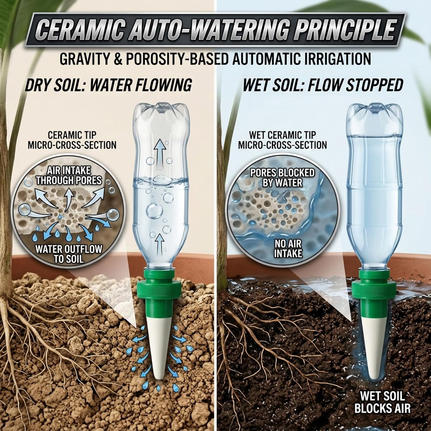 Púas de riego de terracota par - Automatic Plant Waterer reseña y precio