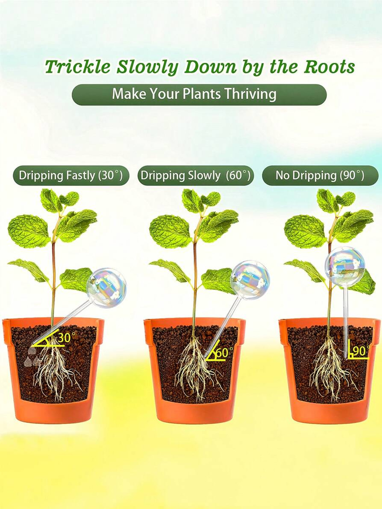 1/2/4 piezas de aspersor de ri - Automatic Plant Waterer reseña y precio
