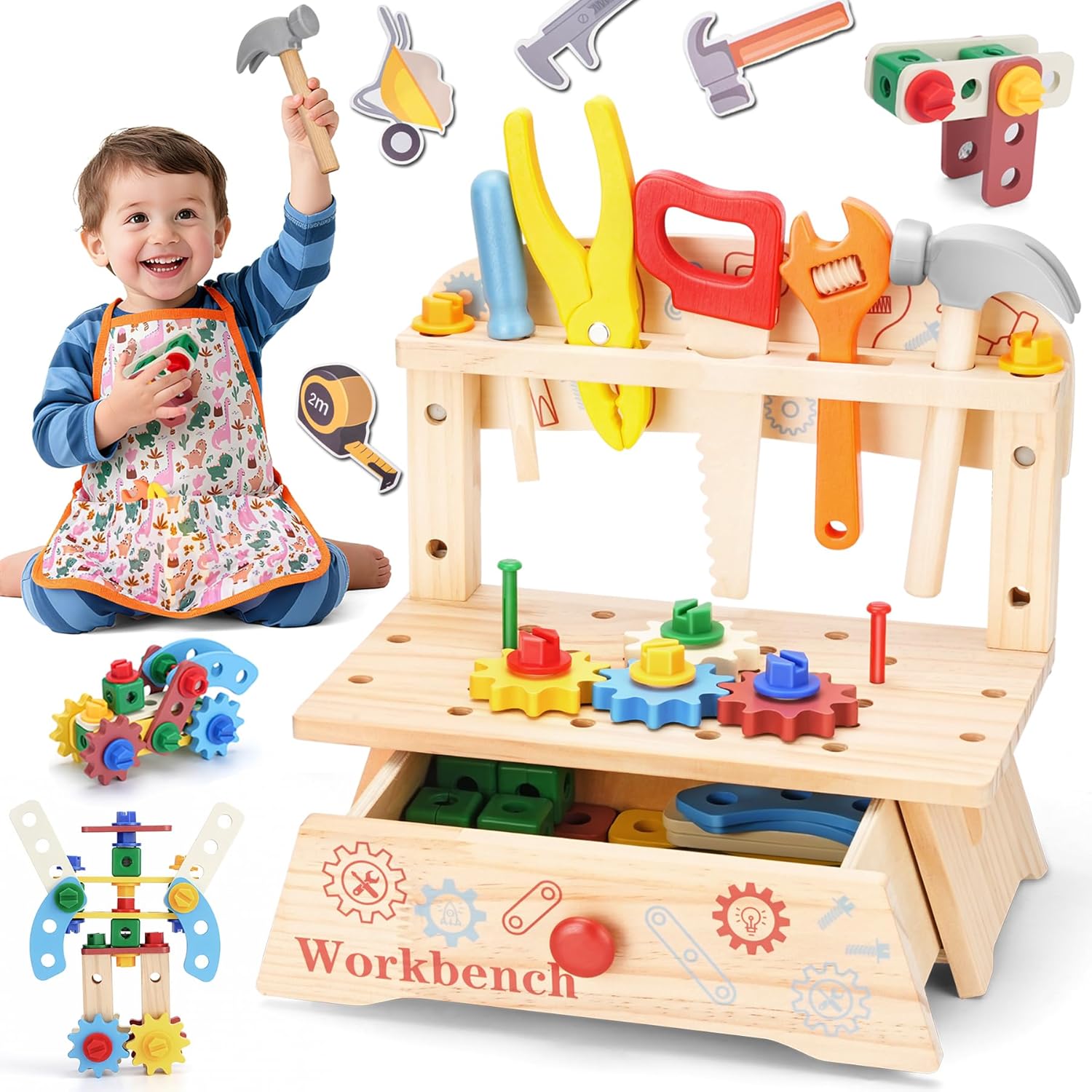 Banco de herramientas de mader - Gardening Tools Girls reseña y precio