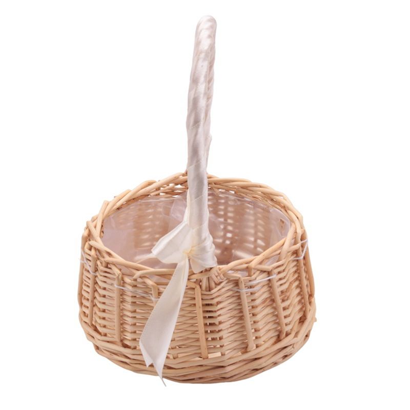 Cesta de Flores Tejida de Mimb - Gardening Tools Girls reseña y precio