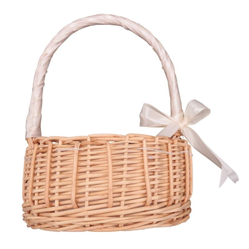 Cesta de Flores Tejida de Mimb - Gardening Tools Girls reseña y precio
